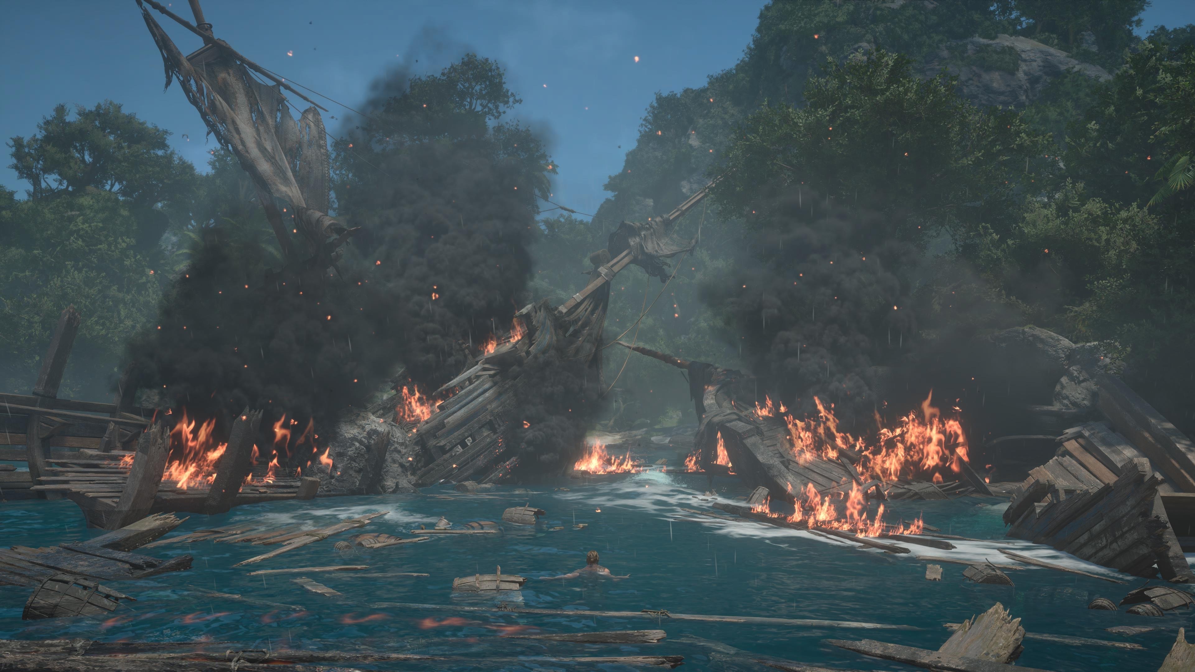Burning Shipwrecks